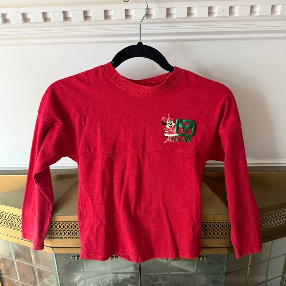 Disney Red Long Sleeve Kids Tee